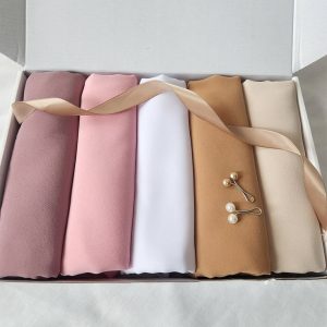 Luxury nude chiffon hijabs
